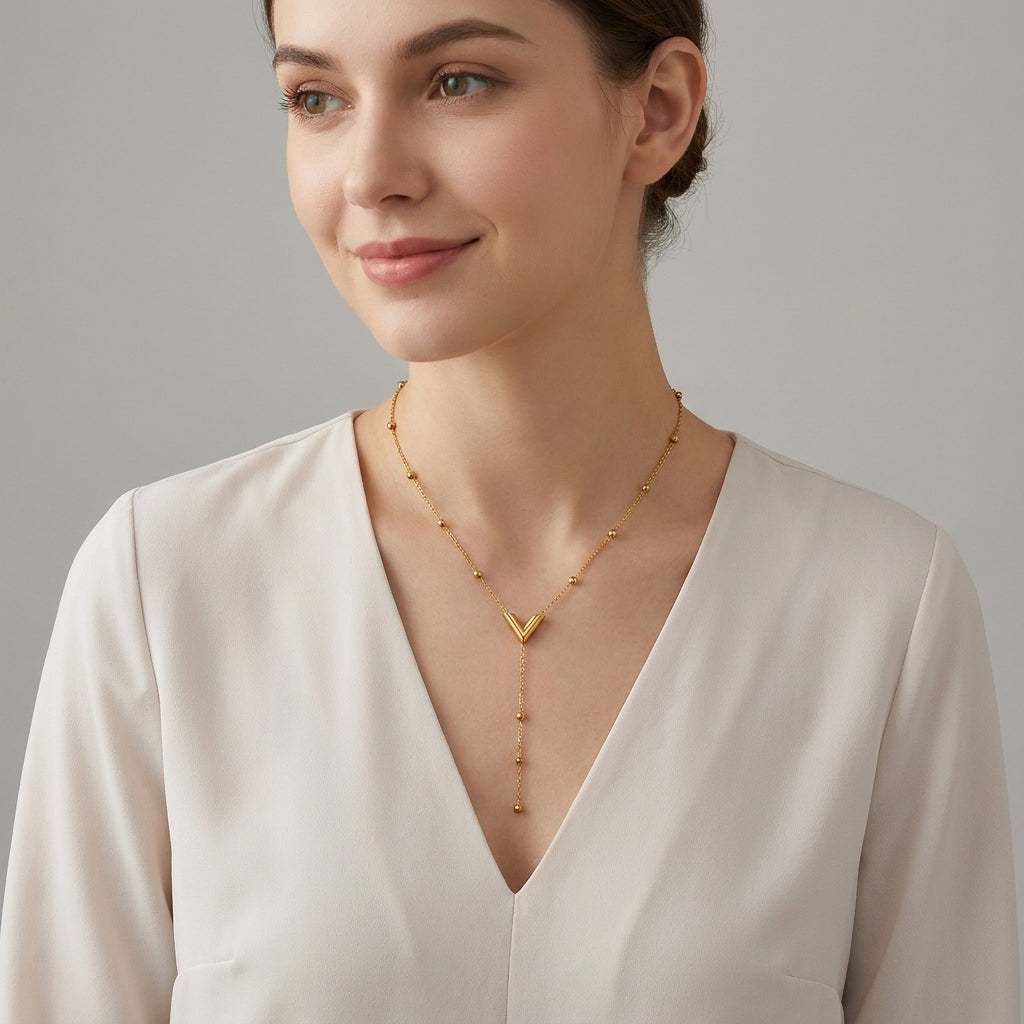 V-Shine Pendant Necklace