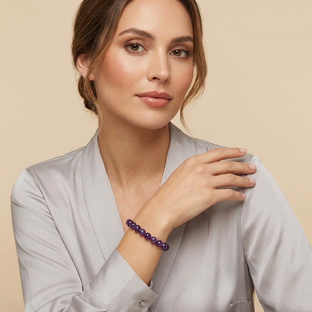 Natural Amethyst Bracelet