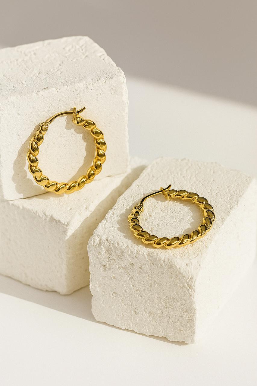 Aurelia Golden Hoop Earrings