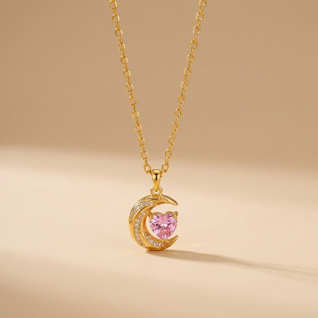 Moon and Muse Pendant Necklace